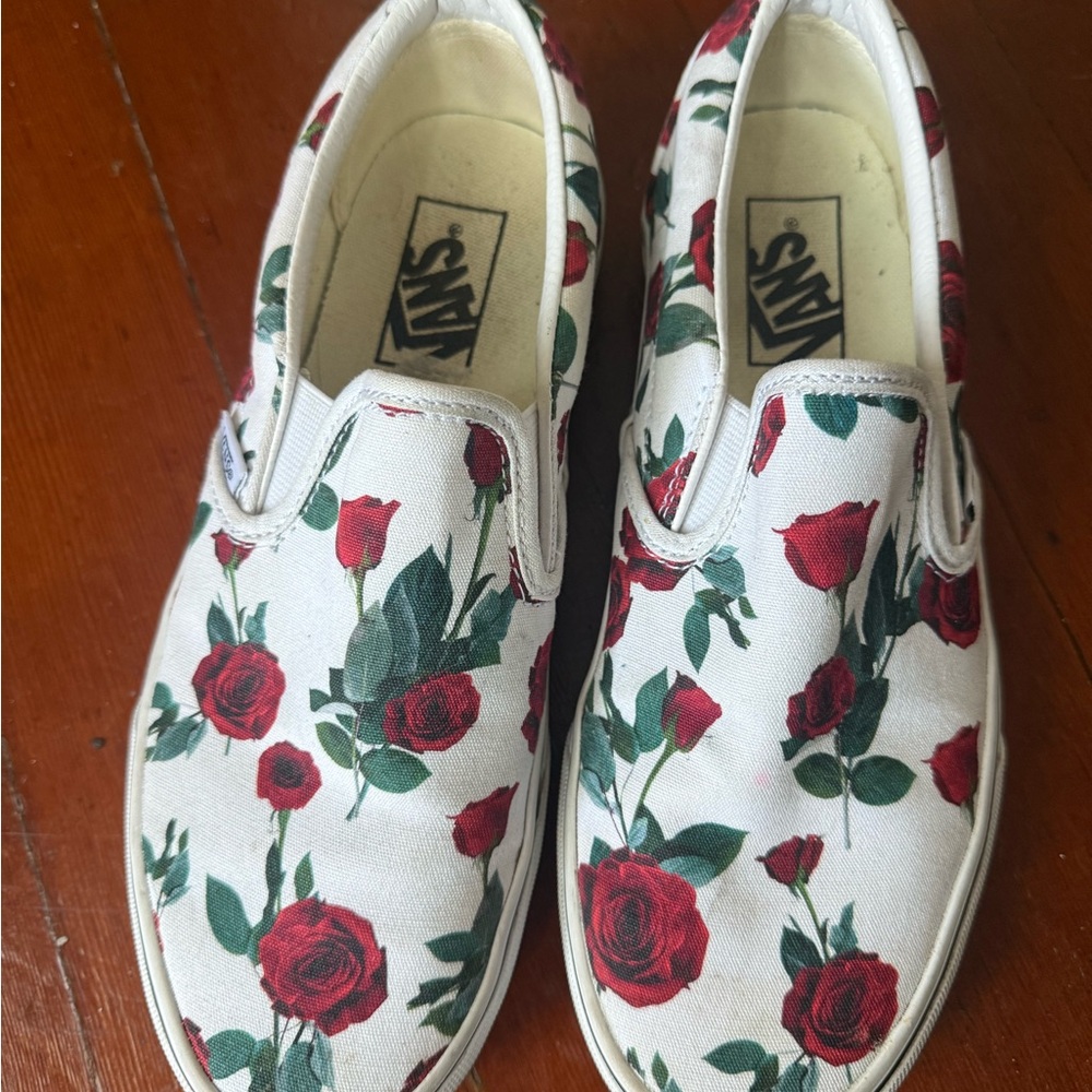 Vans Rose slip on shoes